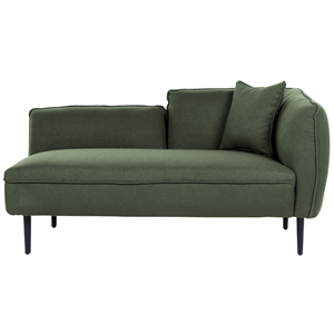 BELIANI Chaise longue bouclé donkergroen CHEVANNES