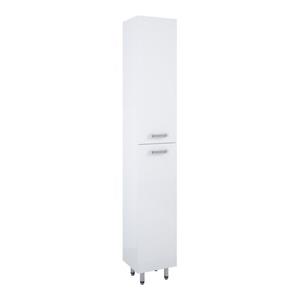 Royo Kolomkast Ava 30cm 2 Deuren Wit Met Chroom Handgrepen En Poten