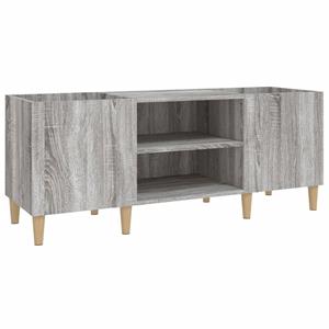 VidaXL Platenkast 121x38x48 cm bewerkt hout grijs sonoma eikenkleurig