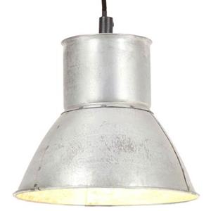 vidaXL Hanglamp rond 25 W E27 17 cm zilverkleurig
