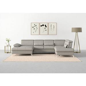 sit&more Wohnlandschaft "Cabrio", Sitztiefenverstellung und Federkern, jeweils inklusive 3 Nierenkissen
