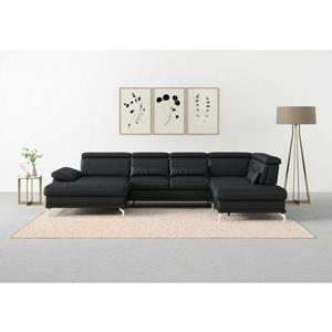 sit&more Zithoek Cabrio U-vorm, met zitdiepteverstelling, arm- en hoofdsteunverstelling