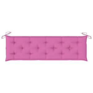 VidaXL Bankkussens 2 st 180x50x7 cm stof roze