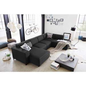 ATLANTIC home collection Zithoek Bulky U-vorm in u-model en xxl-zitoppervlak, modulair gemonteerd