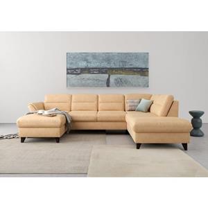 sit&more Wohnlandschaft "Mellum", Federkern, wahlweise mit Bettfunktion, Stauraum und Armteilfunktion