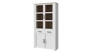 Doppelvitrine ¦ Maße (cm): B: 106,4 H: 205,4 T: 42  - Möbel Kraft
