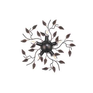 Euluna Plafondlamp Cernecchio, 5-lamps, brons