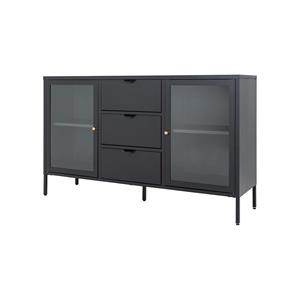 Artichok James metalen sideboard zwart - 140 x 40 cm