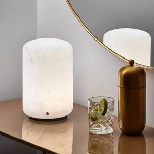 Carpyen LED tafellamp Capsule van albast hoogte 19,5cm