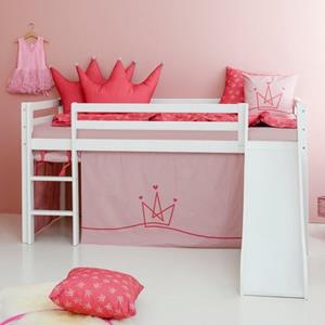 Hoppekids Hochbett ""Princess"", Rutsche & Vorhang Rosa und viel Auswahl