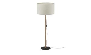 Euluna Vloerlamp Deva Nature, textiel, hout
