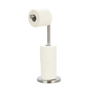 Msv Wc/toiletrolhouder Reservoir - Metaal - Zilver - 54 Cm - 4 Rollen