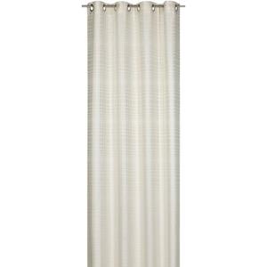 Gardine Dizzy Days 09 creme-beige, ELBERSDRUCKE, Ösen (1 St), blickdicht, Jacquard
