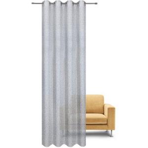 Vorhang EMILIA, Gerster, Ösen (1 St), halbtransparent, Wirkware, HxB: 235x140, Feiner Ösenschal bedruckt