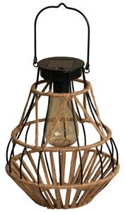 Luxform Solar tafellampje Budoni bruin met zwart LUX20175