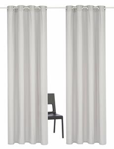 Home affaire Gordijn Parry set van 2, ondoorzichtig, monochroom, basic (2 stuks)