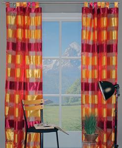 HOSSNER - ART OF HOME DECO Gardine "Partnaunsee", (1 St.), Schlaufenschal im zeitlosen Design