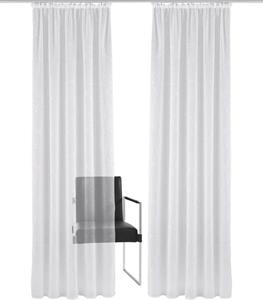 Gardine Adele, Home affaire, Kräuselband (1 St), transparent, Voile, transparent, mit floraler Stickerei, Voile
