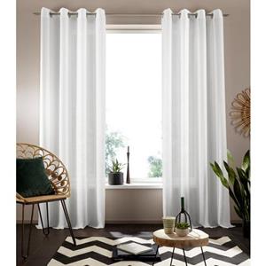 my home Gardine "Nora", (1 St.), Blickdicht, Leinenlook, Polyester
