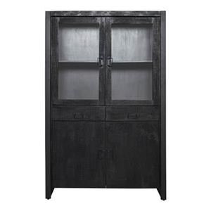 Starfurn Vitrinekast Boaz Black | 115 cm