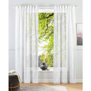 Guido Maria Kretschmer Home&Living Gardine "Gordon", (1 St.), transparent, gewebt mit Stickerei, monochrom
