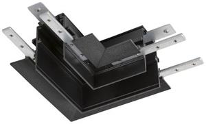 SLV Track Niedervolt-Schienensystem-Komponente L-Verbinder Schwarz 1006589 48V TRACK