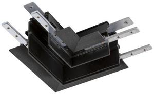 SLV Track Niedervolt-Schienensystem-Komponente L-Verbinder Schwarz 1006587 48V TRACK