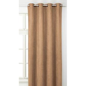 Praxis Gordijn Sweet Suède Verduisterend Bruin Ringen 145 X 260 Cm