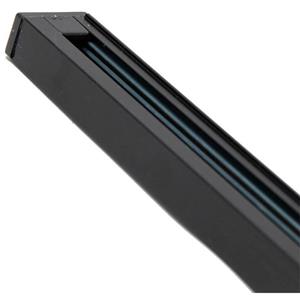 BES LED Spanningsrail - 1 Fase - Opbouw - Aluminium - Zwart - 1 Meter