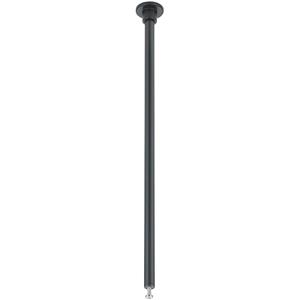 BES LED Spanningsrail Ophangset - 2 Stuks - Trion Dual - 25cm - Mat Zwart - Rond - Aluminium