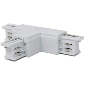 BES LED Spanningsrail Doorverbinder - Facto - T Koppeling Links - 3 Fase - Wit