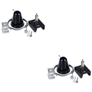 BES LED Spanningsrail Ophangset 2 Pack - Facto - 3 Fase - 1 Meter - Zwart