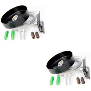 BES LED Spanningsrail Ophangset 2 Pack - Prixa - 1 Fase - 1 Meter - Zwart