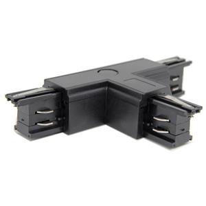 BES LED Spanningsrail Doorverbinder - Facto - T Koppeling Rechts - 3 Fase - Zwart
