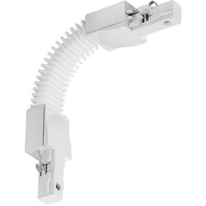 BES LED Spanningsrail Doorverbinder - Trion Dual - Flexibele Connector - 2 Fase - Mat Wit