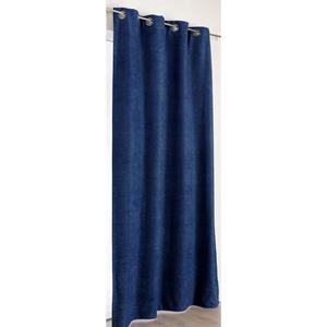 Praxis Gordijn Verduisterend Alaska Ringen Blauw 140x260cm