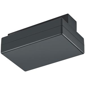 BES LED Spanningsrail Voedingsconnector met Fasewisselaar - Trion Dual - 2 Fase - Mat Zwart
