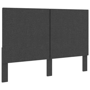vidaxl Hoofdbord 160x200 cm stof donkergrijs
