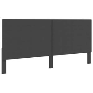 vidaxl Hoofdbord 200x200 cm stof donkergrijs