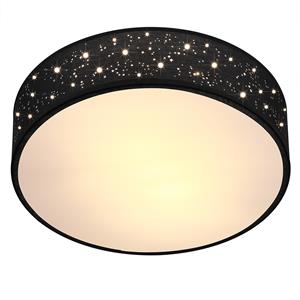 Monzana Deckenlampe Schwarz Stoff Ø30cm Sternenhimmel