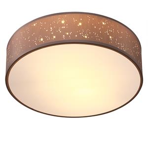 Monzana Plafondlamp Taupe Stof ø30cm