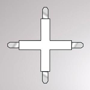Molto Luce Dwarsverbinding voor Volare 2-fase rail zwart