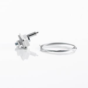 Ivela adapter mechanisch, snelspanner, wit