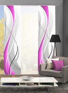 HOME WOHNIDEEN Paneelgordijn WUXi HxB: 245x60, inclusief bevestigingsmateriaal (3 stuks)