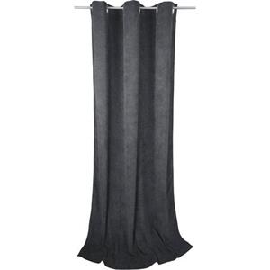 Tom Tailor Ösenschal Casual Cord • 140 x 245 cm • Uni Farben • Cord Optik - Anthrazit
