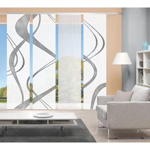 Schiebegardine 80843 TIBANO Schiebegardine, halbtransparent, Bambus-Optik 260x60 cm, Vision S, (4 St)