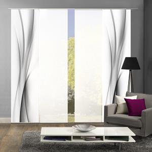 HOME WOHNIDEEN Paneelgordijn UFA HxB: 245x60, inclusief bevestigingsmateriaal (4 stuks)