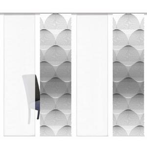 HOME WOHNIDEEN Paneelgordijn BENARIS HxB: 245x60, inclusief bevestigingsmateriaal (4 stuks)