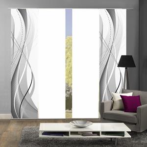 HOME WOHNIDEEN Paneelgordijn WUXi HxB: 245x60, inclusief bevestigingsmateriaal (4 stuks)
