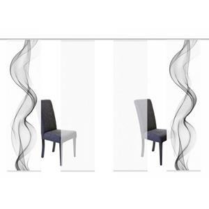 HOME WOHNIDEEN Paneelgordijn ALBERTA HxB: 245x60, ondoorzichtig, inclusief bevestigingsmateriaal (4 stuks)